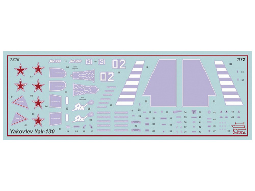 7316 Звезда Российский пилотажный самолет "Як-130" (1:72)