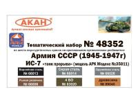 48352 АКАН СССР - Россия ИС-7 "танк прорыва" (для модели ARK Models №35011).