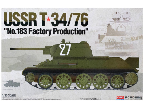 13505 Academy Советский танк T-34/76 производства завода No.183 (1:35)