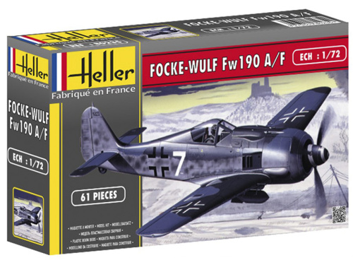80235 Heller Немецкий самолёт Фокке-Вульф Fw-190 A8/F3 (1:72)
