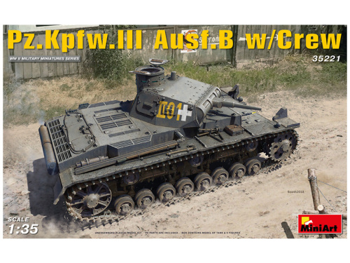 35221 MiniArt Средний танк Pz.Kpfw.III Ausf.B с экипажем (1:35)