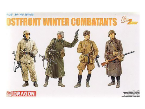 6652 Dragon Восточный фронт 1942-43 Зимний бой (4 фигуры) (1:35)