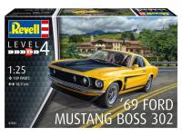 07025 Revell Автомобиль Ford Mustang Boss 302 '69 (1:25) 07025 Revell Автомобиль Ford Mustang Boss 302 '69 (1:25)