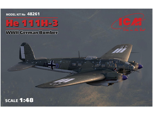 48261 ICM He 111H-3, Германский бомбардировщик ІІ МВ (1:48)