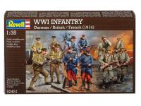 02451 Revell Набор фигур Немецкой/Британской/Французской пехоты 1йМВ (1:35) 02451 Revell Набор фигур Немецкой/Британской/Французской пехоты 1йМВ (1:35)