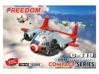 162049 Freedom Model Kits Самолёт USAF C119 Flying Boxcar, (Compact Series )