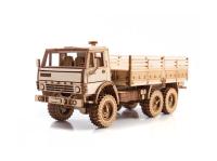 Конструктор из дерева. Грузовой автомобиль КАМАЗ-4310 бортовой, 1:35. Baumi 11002