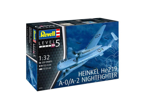 03928 Revell Немецкий ночной истребитель Heinkel He219 A-0/A-2 Nightfighter (1:32)