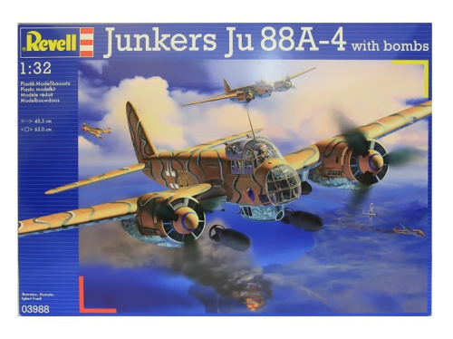 03988 Revell Немецкий бомбардировщик Junkers Ju 88A-4 (1:32)