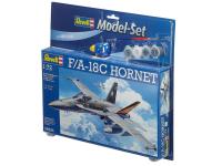 64894 Revell Подарочный набор с истребителем-бомбардировщиком F/A-18C Hornet (1:72)