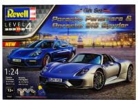 05681 Revell Подарочный набор. Автомобили Porshe Panamera и Porshe 918 Spyder (1:24)