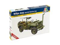 6351 Italeri Американский джип Willys c пулемётом M2 (1:35)