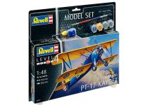 63957 Revell Подарочный набор. Тренировочный самолет Stearman PT-17 Kaydet (1:48) 63957 Revell Подарочный набор. Тренировочный самолет Stearman PT-17 Kaydet (1:48)