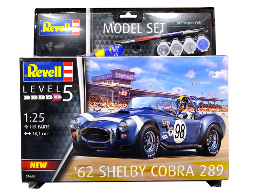 67669 Revell Автомобиль '62 Shelby Cobra 289, Подарочный набор (1:25)