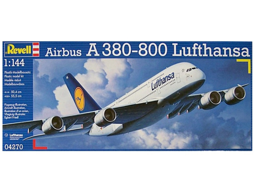 04270 Revell Самолёт аэробус A380 Lufthansa (1:144)
