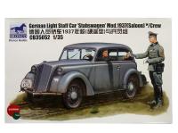 CB35052 Bronco Немецкий штабной автомобиль "Stabswagen" Mod.1937 с фигурами солдат (1:35)