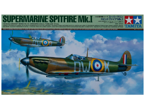 61119 Tamiya Британский истребитель Supermarine Spitfire Mk.I (1:48)