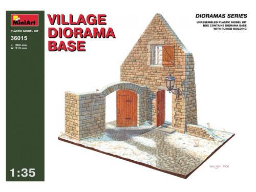 36015 MiniArt Диорама Разрушенный деревенский дом (1:35)