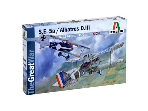 1374 Italeri Британский истребитель-биплан S.E.5a / Австро-венгерский истребитель-биплан Albatros D.