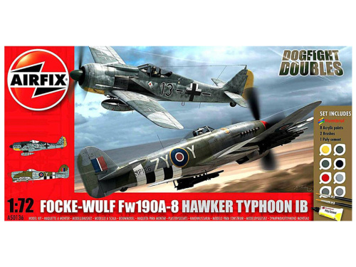 A50136 Airfix Фокке Вульф Fw190A-8 и Hawker Typhoon Ib Dogfight 1:72