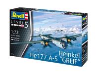 03913 Revell Немецкий тяжелый бомбардировщик Heinkel He177 A-5 Griff (1:72) 03913 Revell Немецкий тяжелый бомбардировщик Heinkel He177 A-5 Griff (1:72)