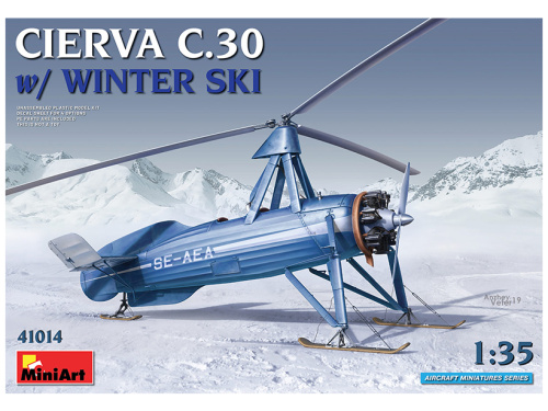 41014 MiniArt Атожир Cierva C.30 с зимнеми лыжами (1:35)