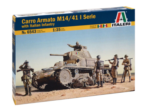 6543 Italeri Танк Carro Armato M14/41 l серии с итальянской пехотой (1:35)