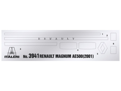 3941 Italeri Седельный тягач Renault AE500 Magnum 2001 (1:24)