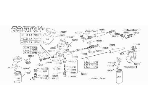 Аэрограф Harder&Steenbeck HS-123003 Evolution 2 in 1
