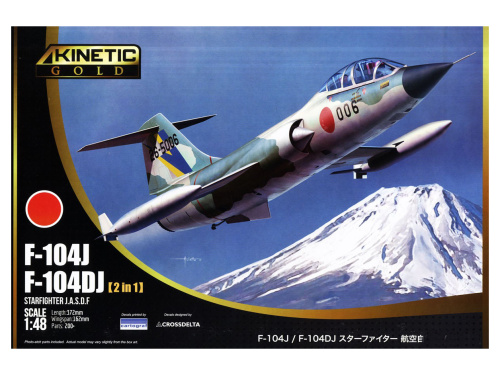 K48092 Kinetic Истребитель-перехватчик F-104J F104DJ Starfighter J.A.S.D.F. [2 in 1] (1:48)
