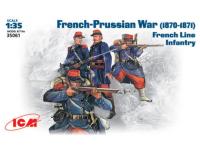 35061 ICM Фигуры Французская линейная пехота, франко-прусская война (1870-1871) (1:35)