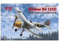 32030 ICM Bücker Bü 131D, Германский учебный самолет ІІ МВ (1:32)