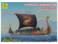 107211 Моделист Корабль викингов с экипажем (1:72)