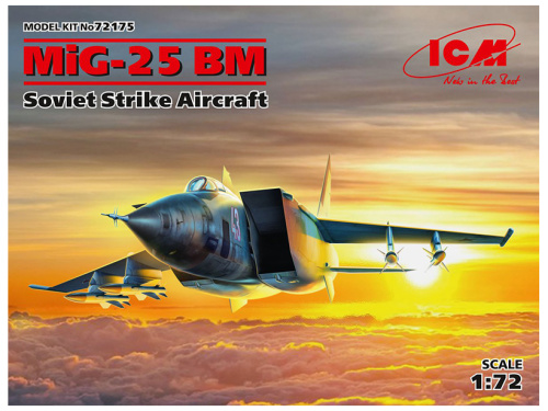 72175 ICM Советский ударный самолет МиГ-25 БМ (1:72)