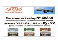 48358 АКАН Авиация СССР (1978 - 1989 гг.) Су-22.
