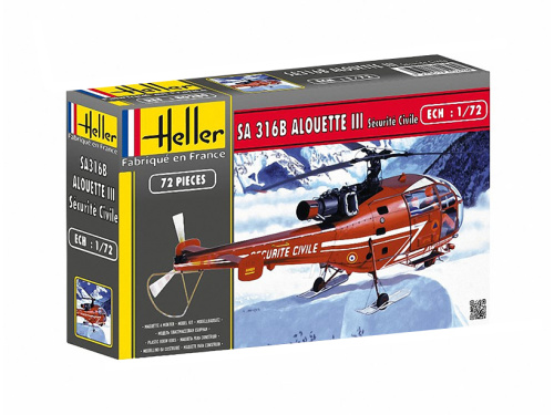 80289 Heller Вертолет Alouette III (1:72)