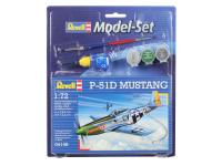 64148 Revell Подарочный набор с американским одноместным истребителем P-51D (1:72) 64148 Revell Подарочный набор с американским одноместным истребителем P-51D (1:72)