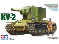 35375 Tamiya Советский тяжелый танк КВ-2, с двумя фигурами (1:35)