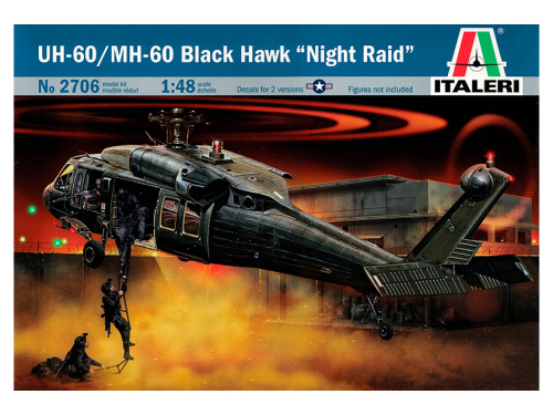 2706 Italeri Американский боевой вертолет UH-60 Black Hawk "Night Raid" (1:48)