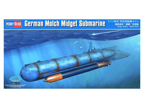80170 Hobby Boss Подводная лодка Molch Midget (1:35)