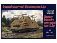 UM1-256 UM Тяжелый бронеавагон пехоты S.Sp (1:72)