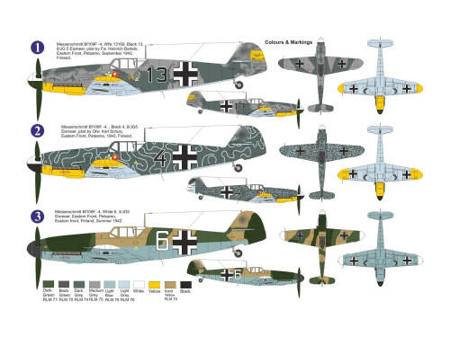 AZ7685 AZ Model Немецкий истребитель Bf-109 F-4 "JG.5 Eismeer" (1:72)