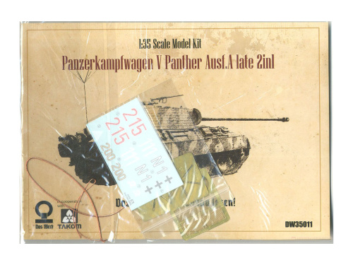 DW35011 Das Werk Немецкий танк Panther A (поздняя, 2 в 1) (1:35)