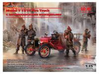 35606 ICM Автомобиль Model T 1914 Fire Truck с американскими пожарными (1:35)