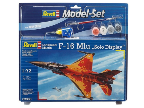 63980 Revell Подарочный набор с голландским истребителем F-16 Mlu (1:72)
