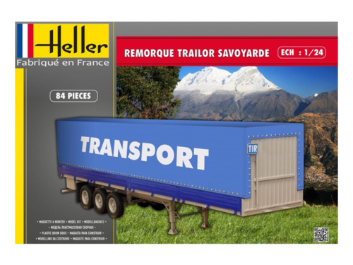 80771 Heller Трейлер Remorque Trailor Savoyarde (1:24)