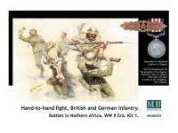 3592 Master Box Рукопашный бой, британская и немецкая пехота. Бои в Северной Африке. Набор № 1 (1:35