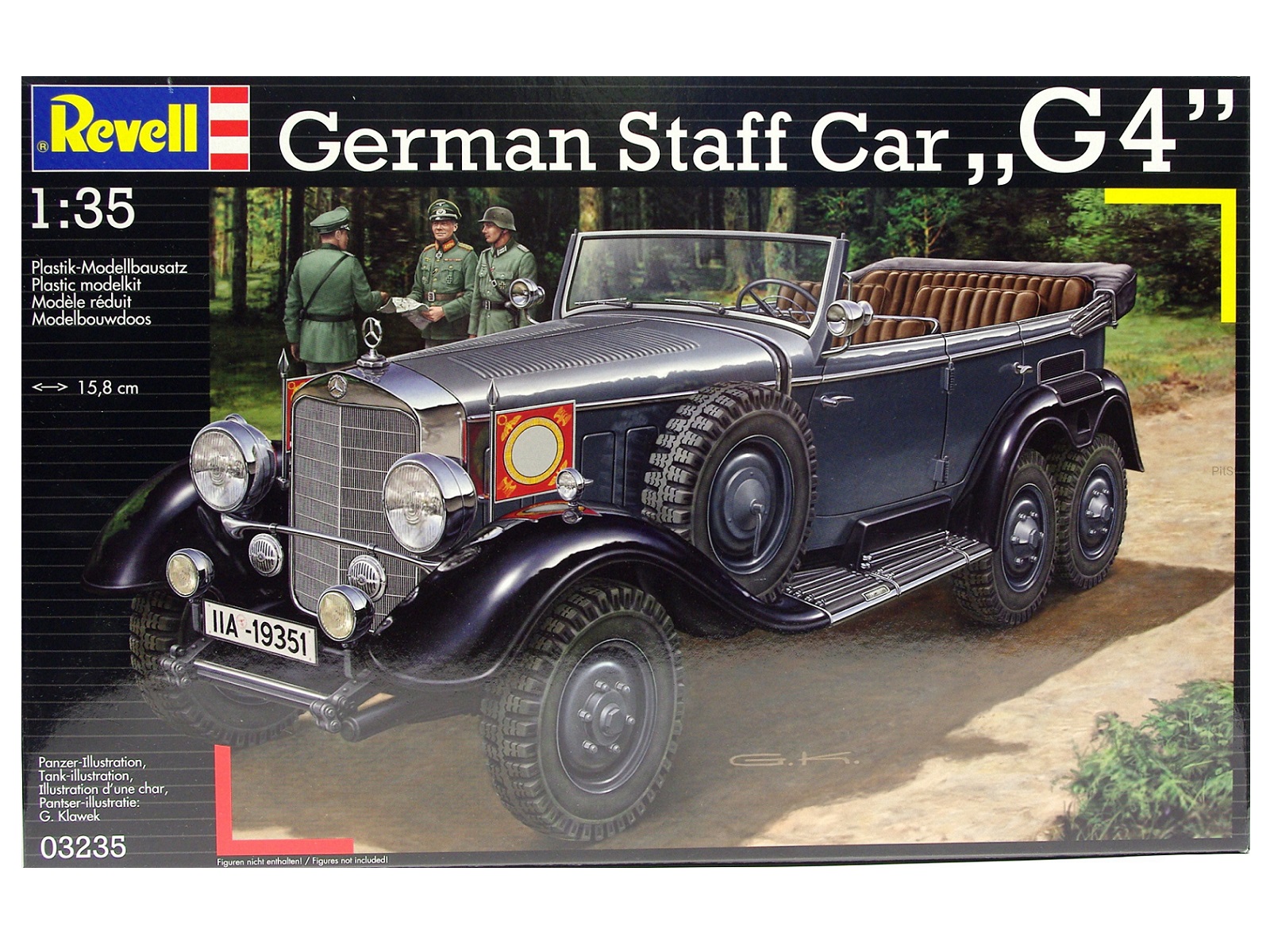 03235 Revell Немецкий штабной автомобиль German Staff Car 