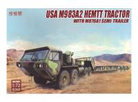 UA72083 Modelcollect Американский седельный тягач M983A2 Hemtt с полуприцепом M870A1 (1:72)