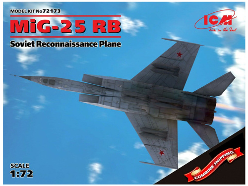 72173 ICM МиГ-25РБ, Советский самолет-разведчик (1:72)